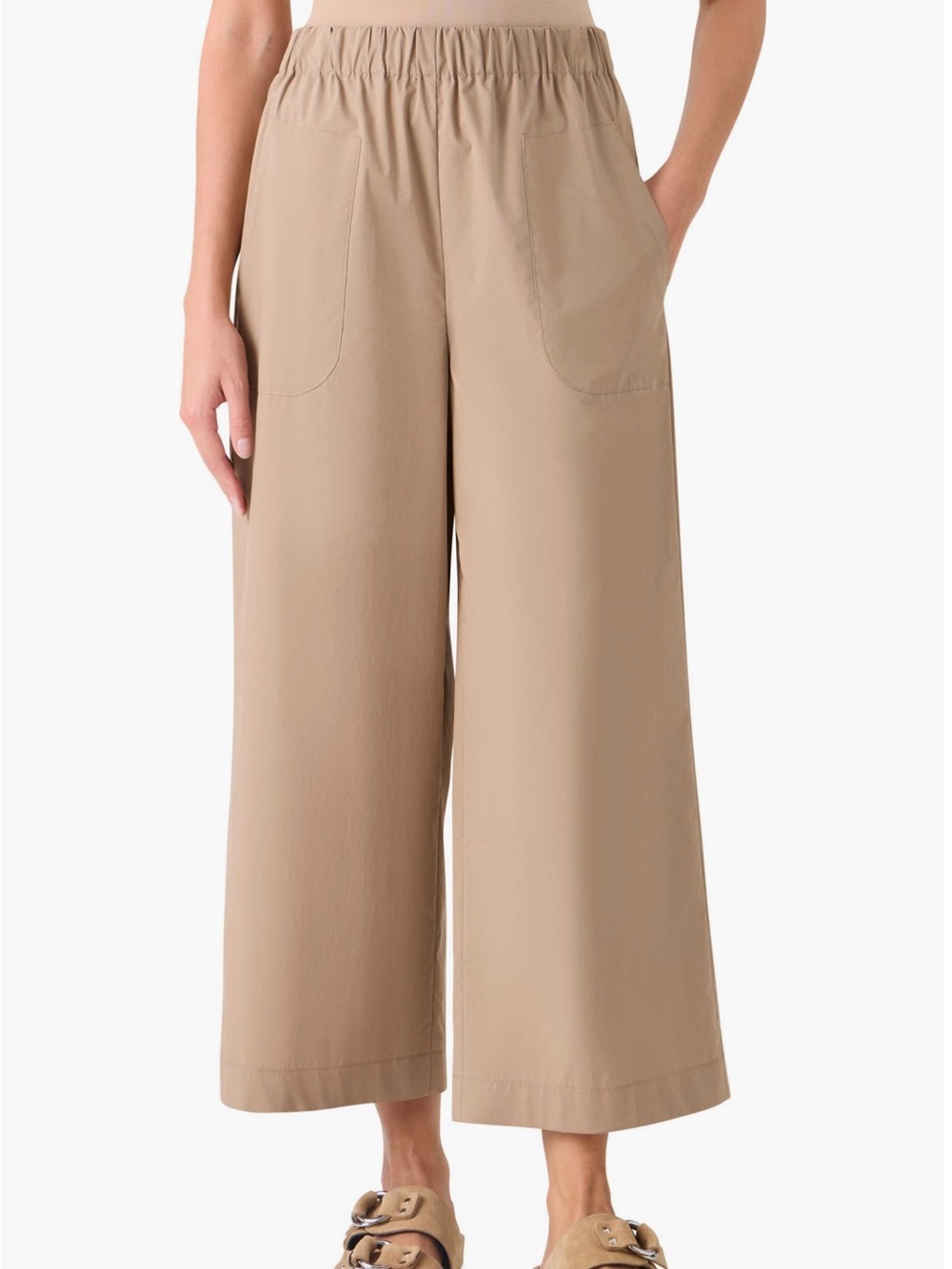 Akris Punto Frey Wide Leg Cropped Tech Pants 12